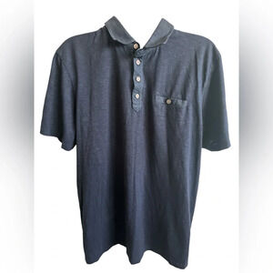 Ted Baker London Black Short Sleeve Polo Shirt Men's Size 2XL
